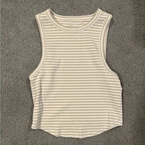 Aerie Woman’s Striped Cropped Tank Top